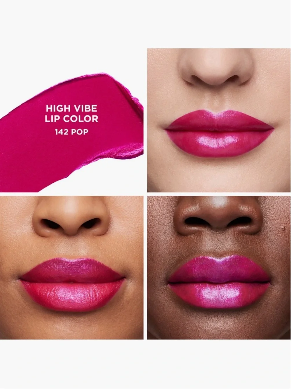 LAURA MERCIER High Vibe Lip Color - 142 POP (cool fuchsia)